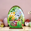3D Wooden Easter Egg Rabbit Special Shaped Diamond Painting Lamp Desk Decor Kits