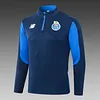 2024/2025 Chelsea Half-Pull Training Suit Royal Blue Football Shirt 1:1 Thai Quality