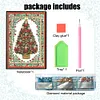 (US Local)Christmas Tree Special Shaped Diamond Painting Journal Notebook for Adults