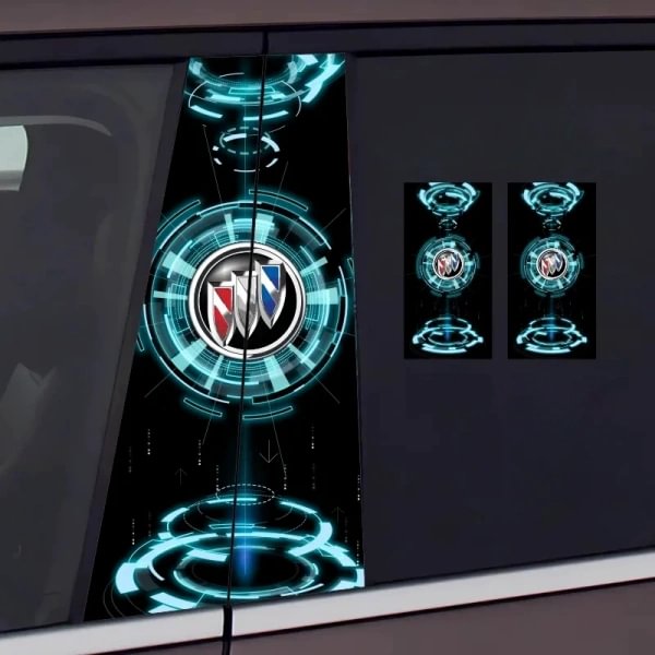 Car Center Column Car Logo Sticker Personality Creative B Column Protective Film