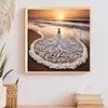 Beach Skirt Beauty - Partial Special Shaped Diamond Painting 30*30cm