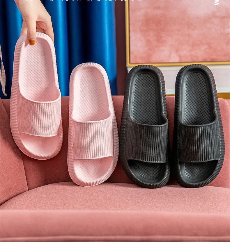 Man Women Slipper Quick-Drying Thickened Non-Slip Sandals Thick Sole House Slippers Bathroom Footwear Summer Beach Sandal
