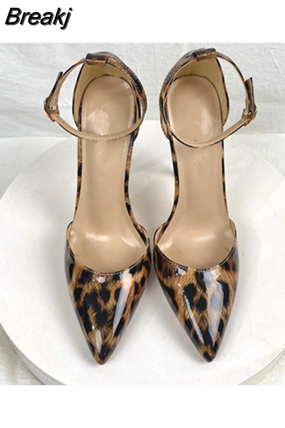 Breakj Print Sexy Women Pumps Shoes Women High Heels Pointed Toe Wedding Shoes 12cm Chaussure Femme QP023 ROVICIYA