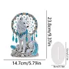 (US Local)Wolf Special Shape 5D DIY Diamond Painting Tabletop Ornament Kit Table Decor