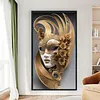 Mask-11CT Stamped Cross Stitch 40*70cm (Big Size)