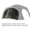 Silver Coated Outdoor Canopy UV Resistant Tent Dome for Beach Camping(Gauze Net)