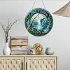 (Upgrade Size)DIY Double Sided Effect Diamond Painting Hanging Pendant Kit (Fish)