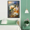 Diamond Painting-DIY Full Round Drill Orange Flowers(40*60 CM)
