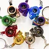 Car Turbo Cigarette Lighter USB Rechargeable Windproof Flameless Arc Lighter Keychain