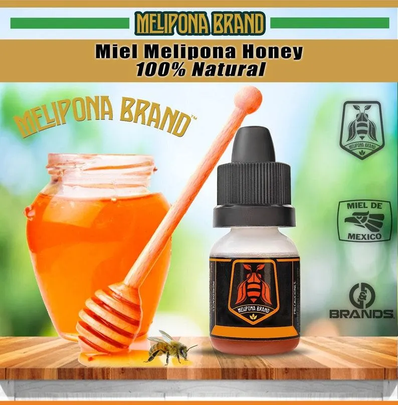 Melipona Honey, Stingless Bee Honey, Meliponini Honey, Miel Melipona, Original, Authentic, Natural, Sweet Flavor