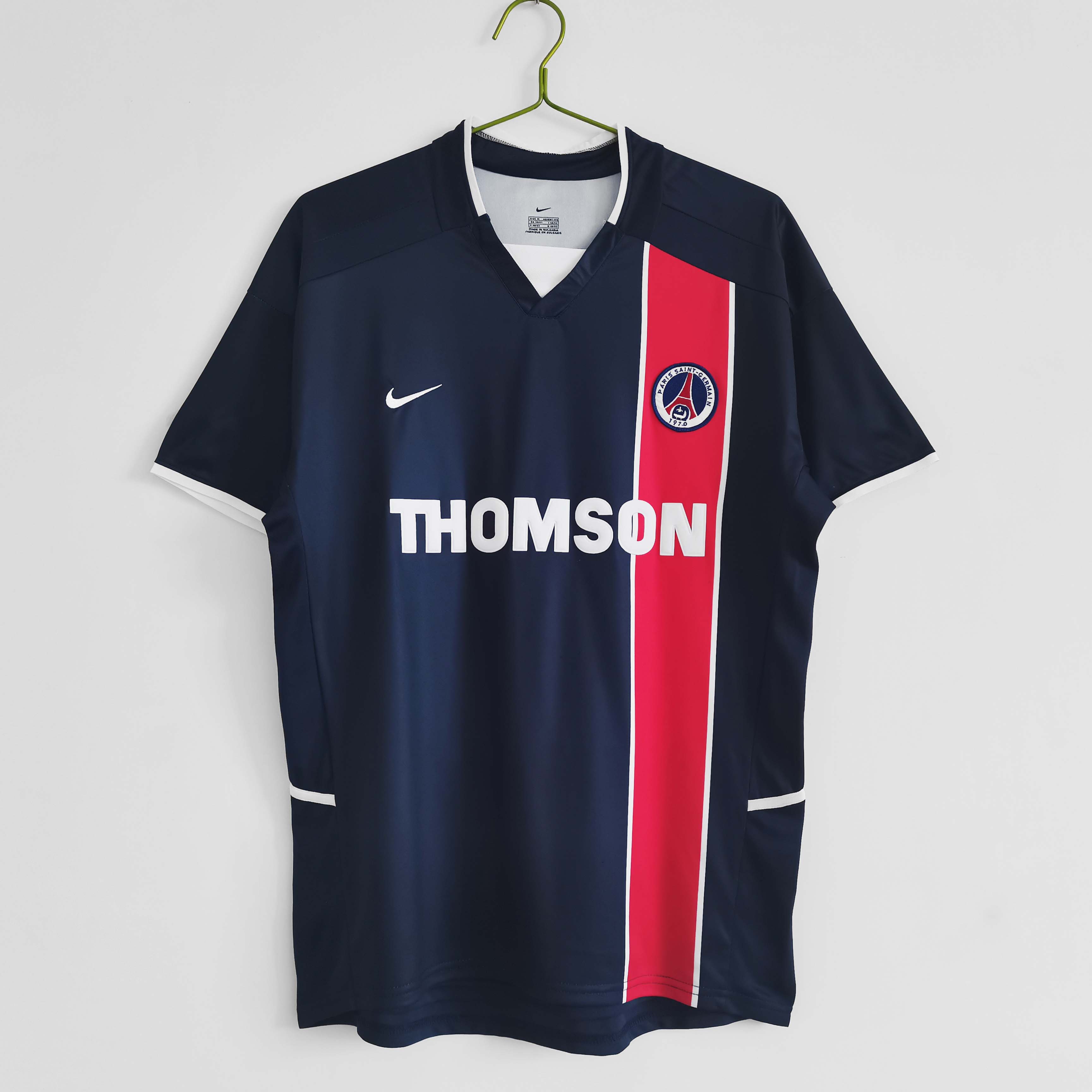 2002-2003 Retro PSG Paris Saint-Germain Home Football Shirt 1:1 Thai Quality Maxi Kit