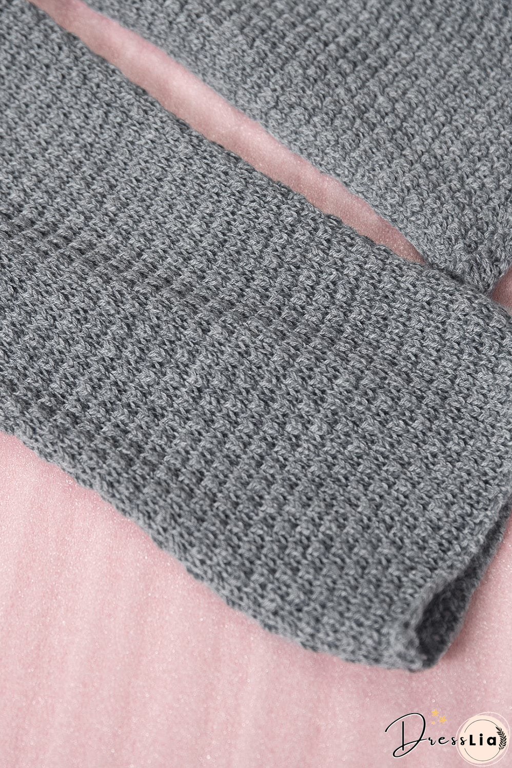 Casual Waffle Knit Henley Shirt
