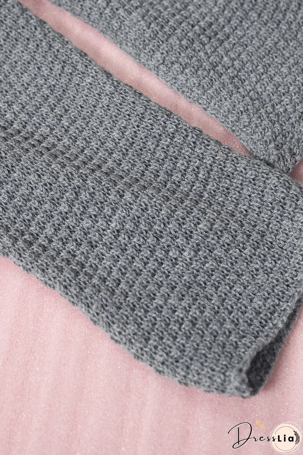 Casual Waffle Knit Henley Shirt