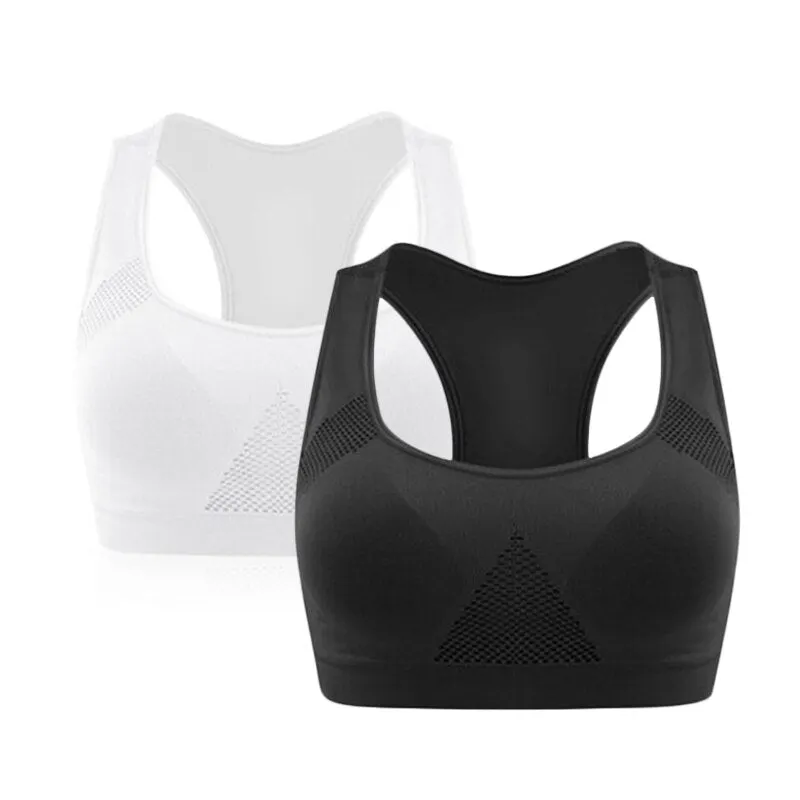 VEAMORS Absorb Sweat Seamless Sports Bras, Women Wirefree Padded Yoga Bra Underwear ,Athletic Vest Fitness Running Tank Tops