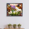 White Horse-Paint by Numbers Acrylic Painting 50*40CM