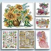 (Multi-Style) Flower-14CT Counted Cross Stitch