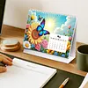 Diamond Painting Flowers 2027 Paper Calendar Monthly Flip Tabletop Calendar Kit