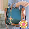 6pcs/set Cross Diamond Painting Keychain DIY Diamond Mosaic Kit Bag Pendant 
