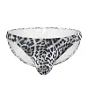Leopard Print Men's Briefs Cool Underwear Male Comfy U Convex Bulge Pouch Man Bikini Underpants Shorts