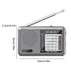 Portable Radio with Rechargeable Battery & Earphone FM AM SW Radio Pocket Radio