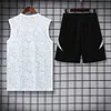 2025/2026 Real Madrid Pre-Match Training White Vest+Shorts Football1:1 Thai Quality