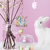 (US Local)PET Double Sided Special Shaped Easter Alphabet DIY Diamond Painting Keychain