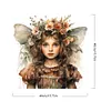 【Limited Stock Sale】Flowers Butterfly Girl-Paint by Numbers Acrylic Paintingg 40*40CM(Watercolor)