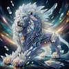 Diamond Painting-DIY Crystal Rhinestone Lion