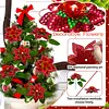 8pcs Flower Shape DIY Diamond Painting 3D Composite XMAS Floral Decorative Set