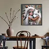 Peinture diamant drill rond enfant indien-40*40cm