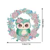 >SALE<Acrylic Single-Sided 5D DIY Diamond Painting Hanging Pendant (Wreath Owl)