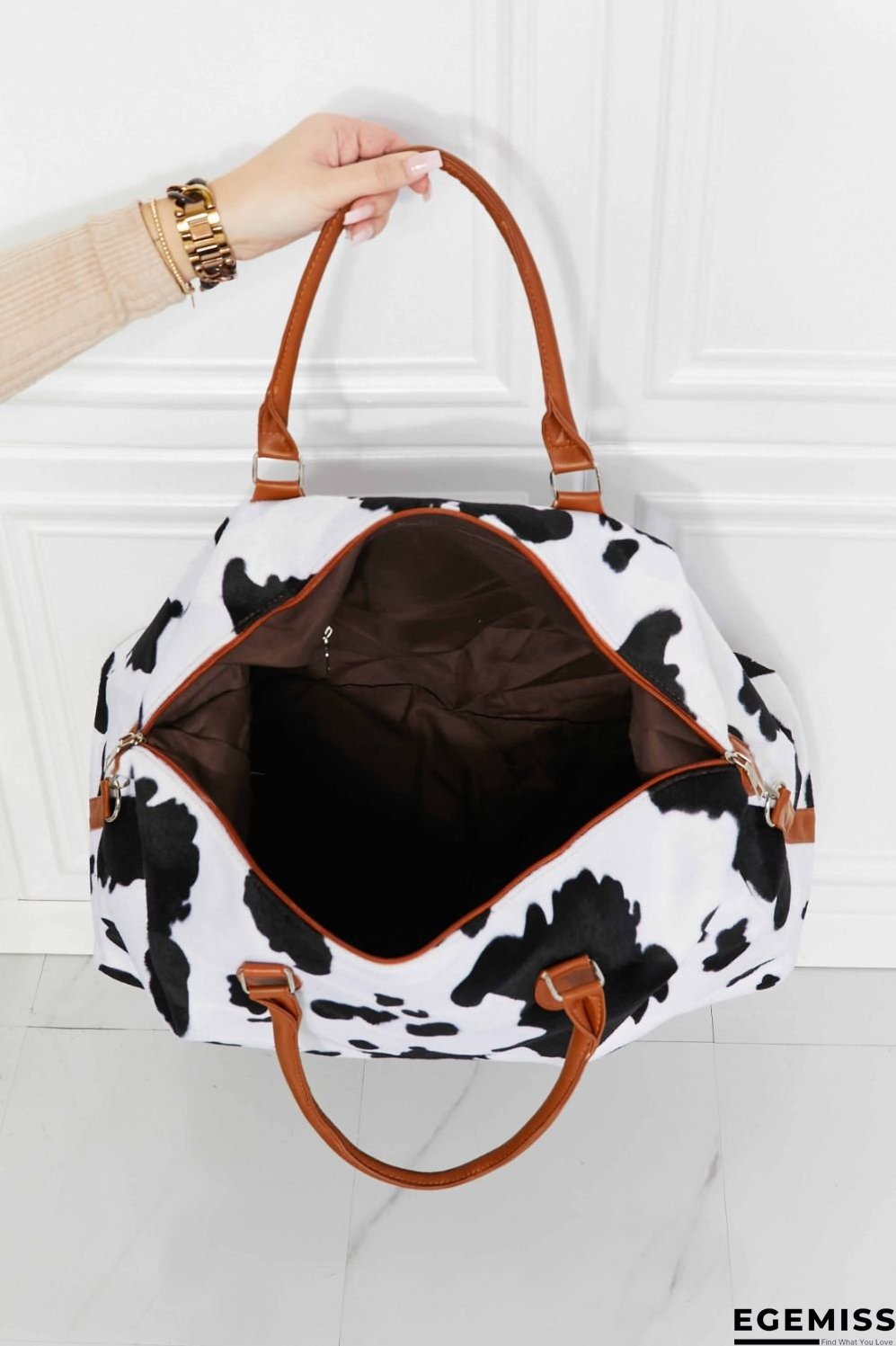Animal Print Plush Weekender Bag | EGEMISS