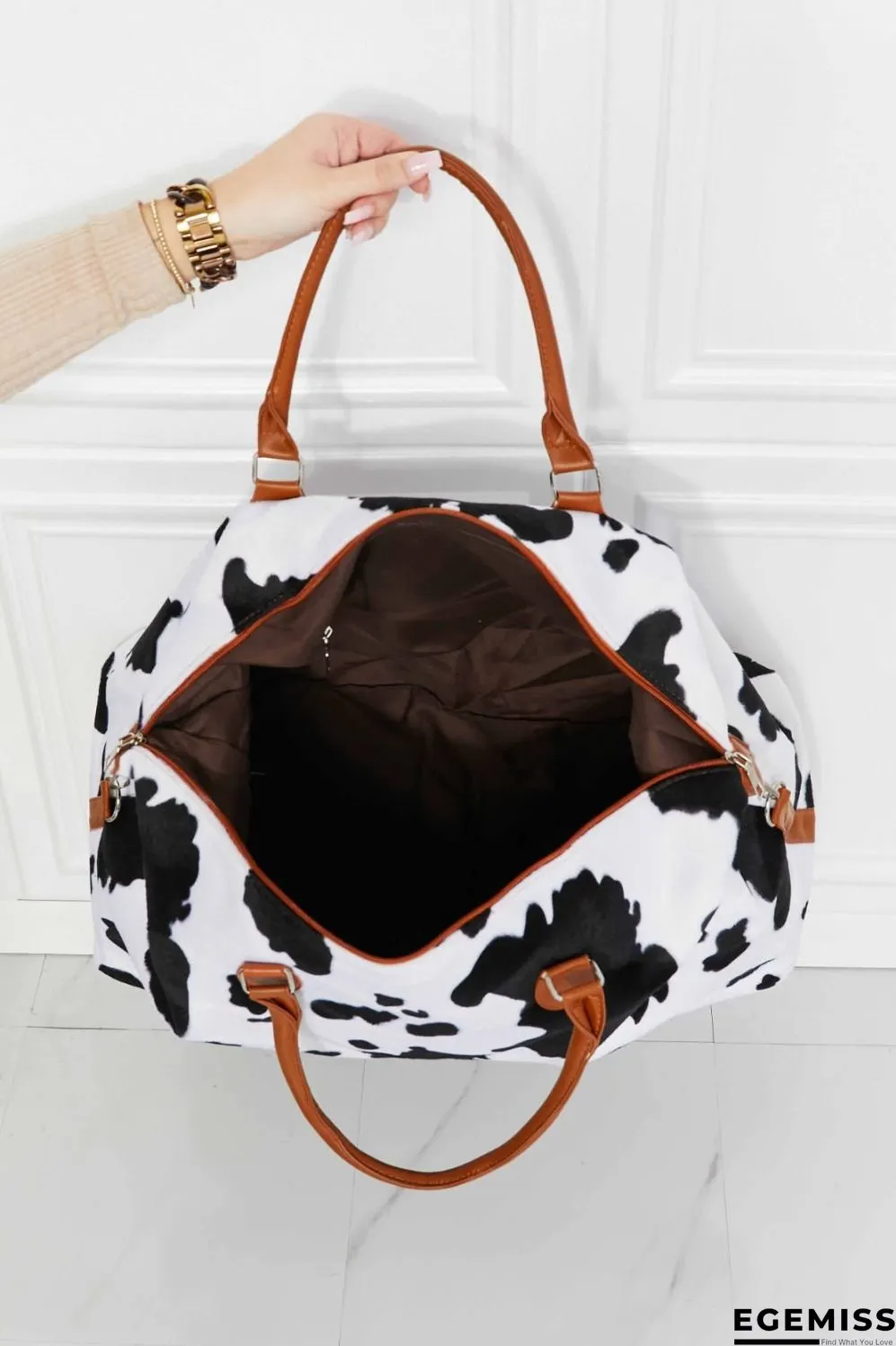 Animal Print Plush Weekender Bag | EGEMISS