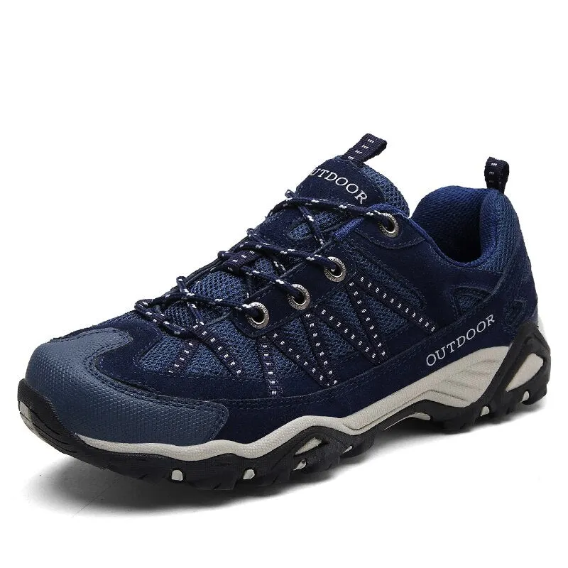 Unisex Outdoor Sneakers Wear-resistant Hiking Shoes For Men Women Non-Slip Tactical Climbing Shoes Breathable Trekking Sneakers