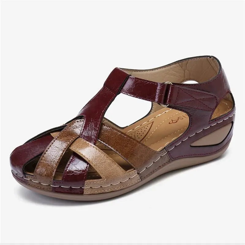 Women Comfortable Outdoor Sandals Casual Plus Size Slippers Round on Plus Size Wedge Shoes Sandalias Plataforma Mujer