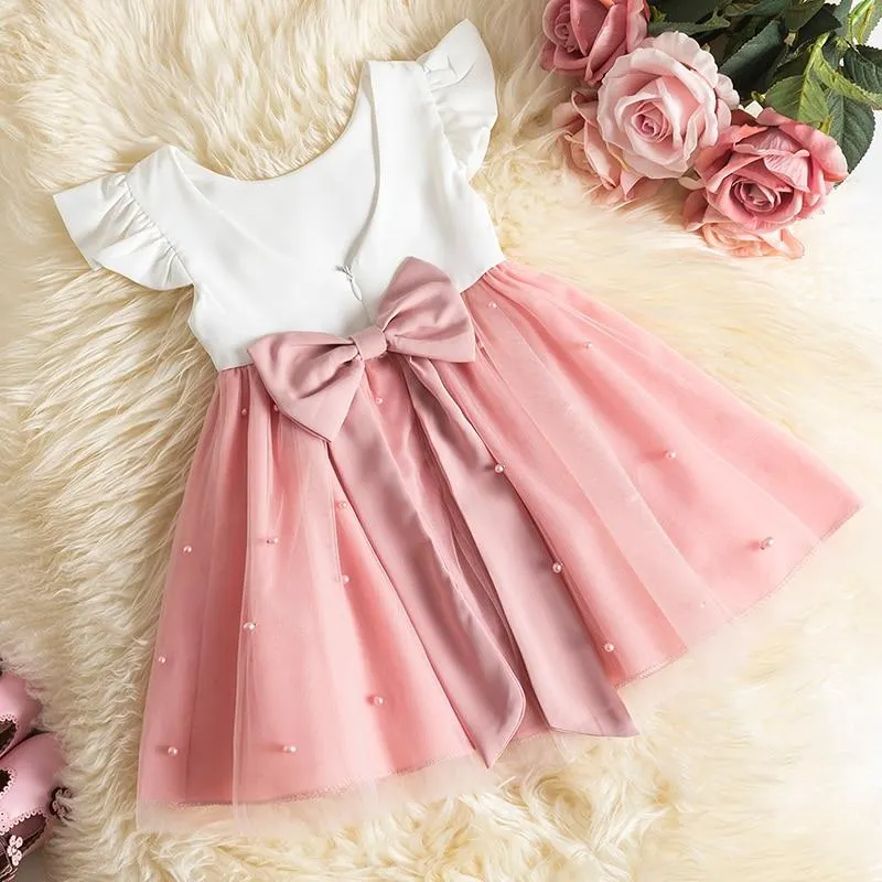 Kids Dresses for Girls Summer Infant Party Flower Girl Wedding Children Clothing Princess Tutu Dress Toddler Baby Lace Gown