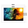 Silhouette Tree - 11CT Stamped Cross Stitch - 35*50cm - Natural