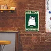 Chat - Panneaux en &eacute;tain m&eacute;tallique(20*30cm)
