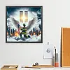 Diamond Painting -DIY Round Drill Firefighters and the Twin Towers(40*40CM)
