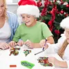 6Pcs Merry Christmas Diamond Painting Greeting Card for Holiday Party Favors