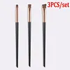Eyeliner Eyebrow Brush Angled Flat Head Fiber Hair Brow Contour Eyeliner Fine Makeup Brushes Professional Makeup Tools 1/2/3pcs
