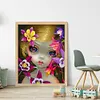 >SALE<Full Embroidery Eco-cotton Thread 11CT Printed Big-Eyed Girl Cross Stitch40x50cm