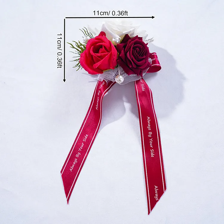 Angela Flower Christmas Series Wrist Flower Bride And Groom Wedding Supplies A866208