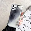 Luminous Apple Phone Case Quicksand Phone Case Solid Color Anti-drop Couple Apple Phone Protective Case