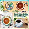 8pcs Diamond Painting Acrylic Pterosaur Coaster Kit with Holder