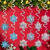 12pcs Special Shape Diamond Drawing Snowman Christmas Santa Hanging Ornament Kit