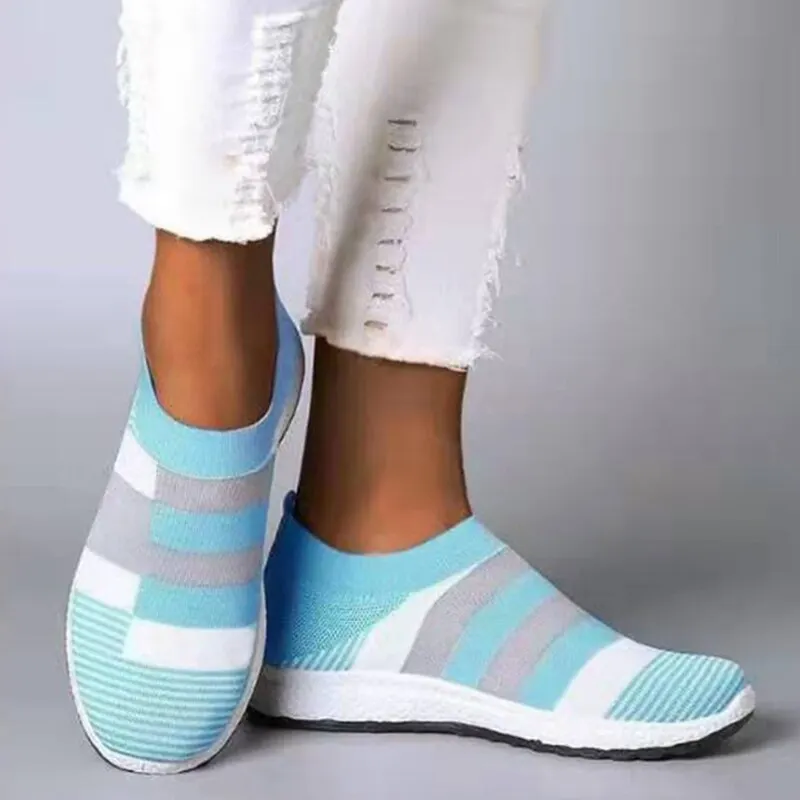 Women's sneakers 2021 summer sport shoes women sock sneakers  Flat Shoes Loafers plus size knit shoes ladies trainers