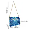(US Local)DIY Mandala Diamond Art Wooden Coin Pouch with Chain 5D Diamond Painting Purse