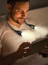 LED Neck Reading Light Flexible Book Light Adjustable Rechargeable Flashlight