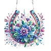 (US Local)Acrylic Special Shape Flowers Horseshoe 5D DIY Diamond Painting Dots Pendant